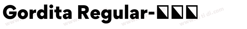Gordita Regular字体转换